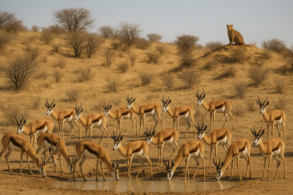 Springbok-in-the-Kalahari-Game-Reserve