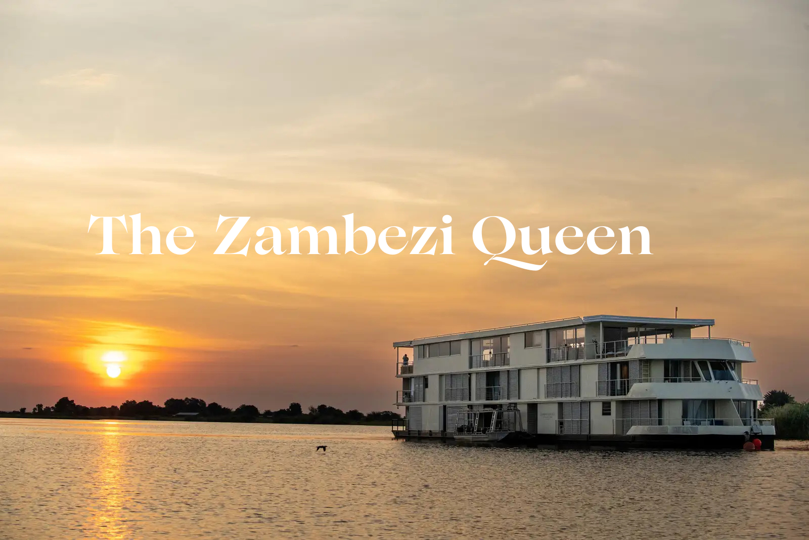 The Zambezi Queen luxury houseboat on the Chobe River